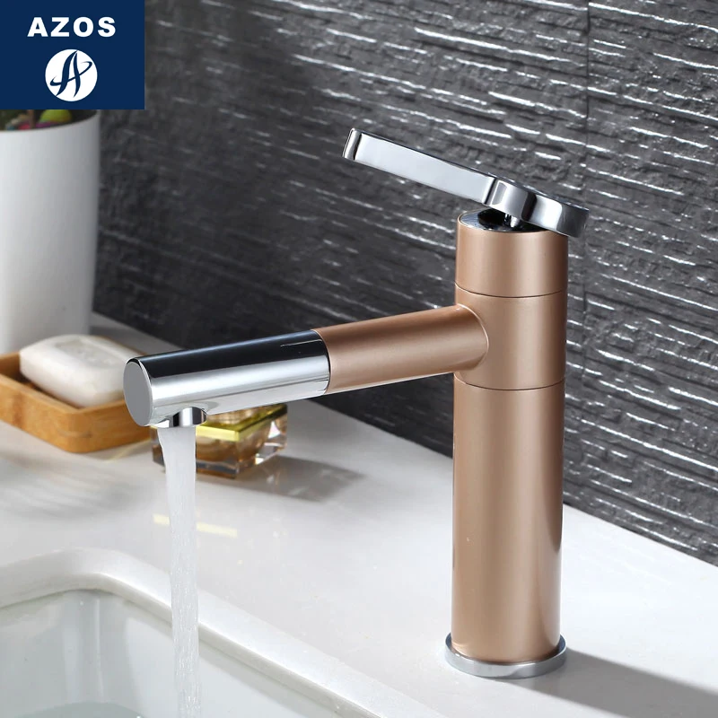 Azos под прилавком смеситель для умывальника мягкий умывальник латунный Белый