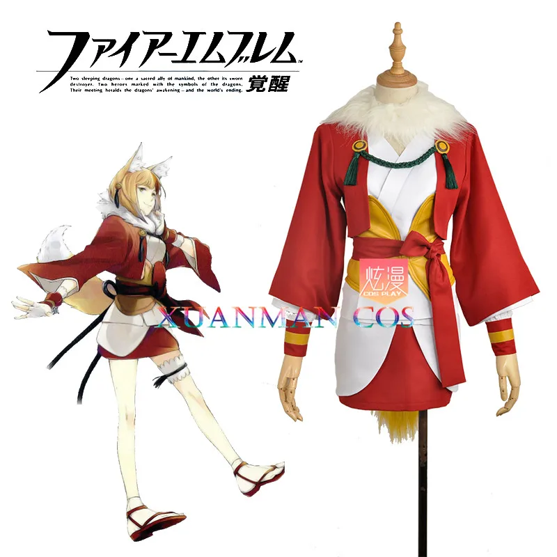 Огонь эмблема Пробуждение селки кину Косплей Костюм на заказ Женская одежда для