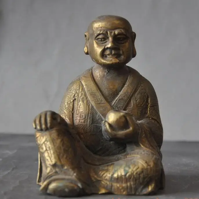 4 &quotСтарый тибетский буддистский храм монах Дамо Бодхидхарма Дхарма статуя