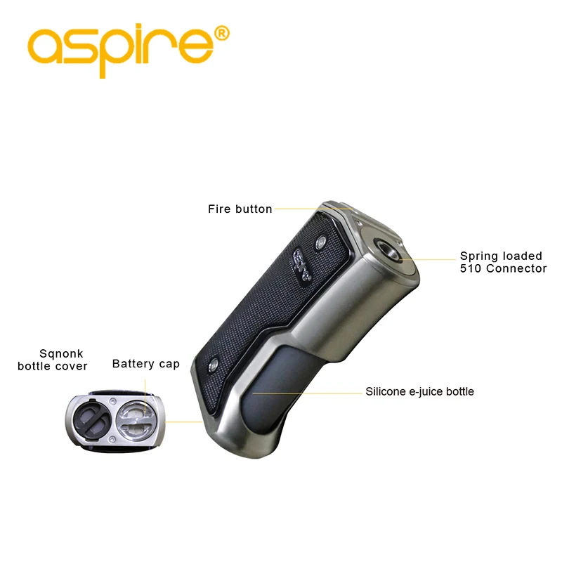 Оригинальный Aspire Feedlink Revvo Squonk комплект с 80 Вт revvo Mod 2 мл Boost испаритель бак дуговой