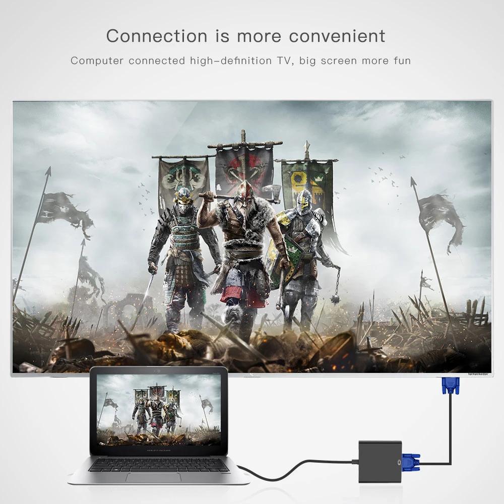 Высокое качество HDMI в VGA адаптер мужской в Famale конвертер адаптер 1080P цифро-аналоговый видео аудио кабель для ПК ноутбук планшет
