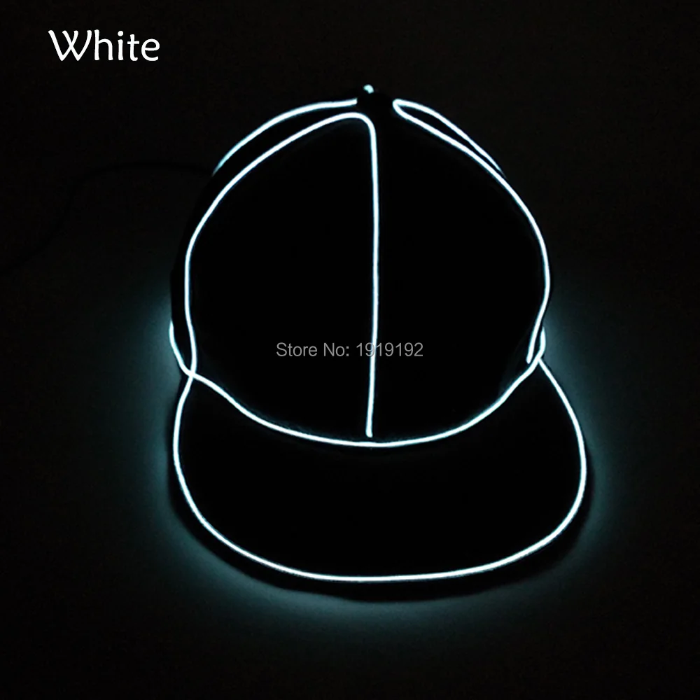 Оптовая продажа светящаяся Шляпа LED одежда неоновая джаз шляпа EL Кепка холодный