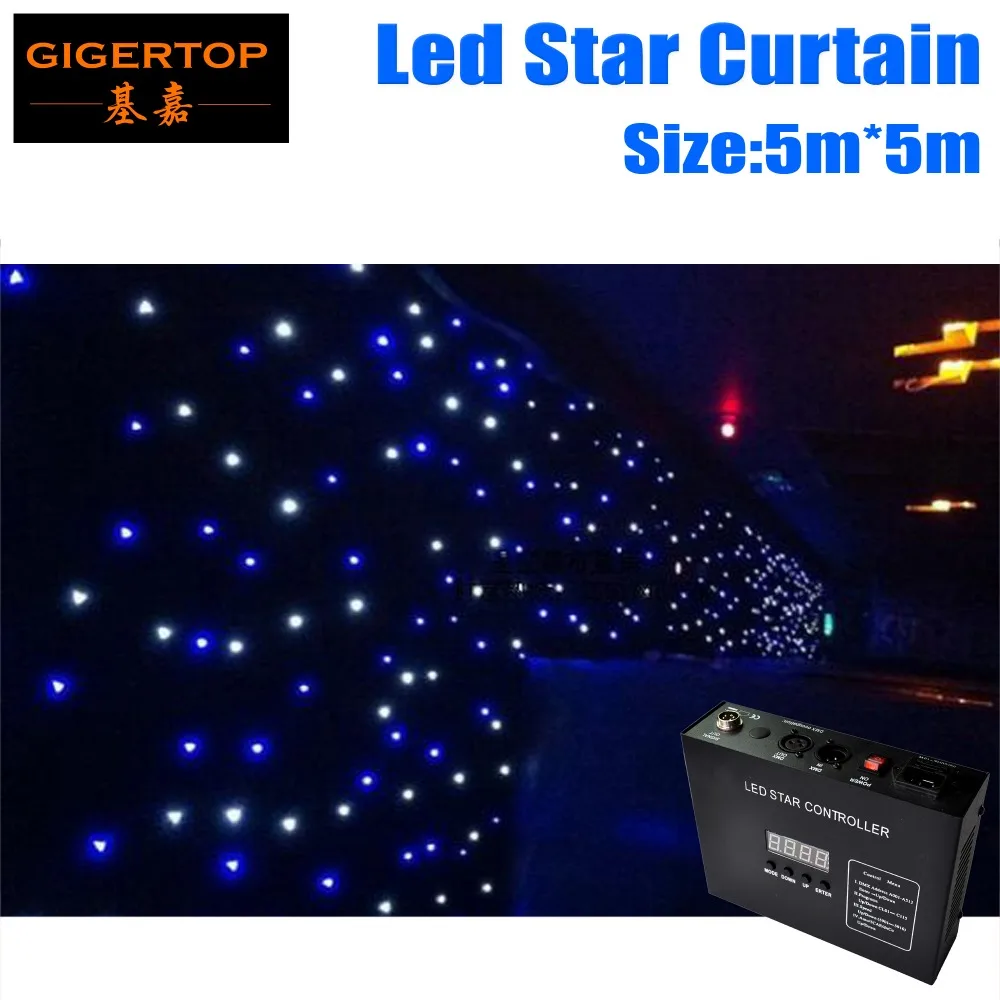 Цена со скидкой 5 м x светодиодная Звездная занавеска цветная сценическая RGBW