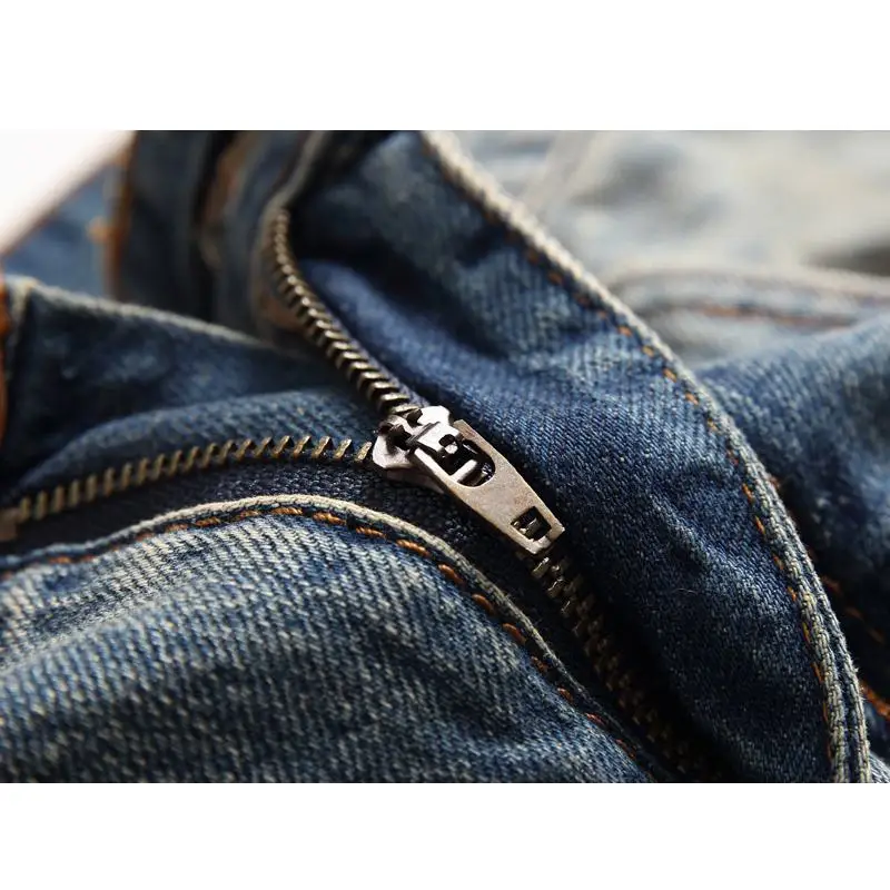 Fashion 2020 Mens denim long pants casual distressed mens Jeans Masculino Trousers Blue jeans straight 28-42 | Мужская одежда