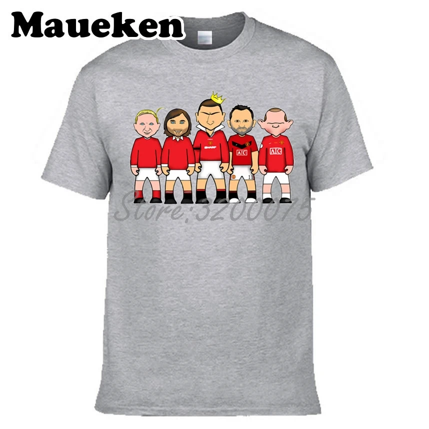 Мужская футболка Legends King Eric Cantona George Best Wayne Rooney Ryan Giggs Bobby Charlton одежда футболка мужская футболка W0515012