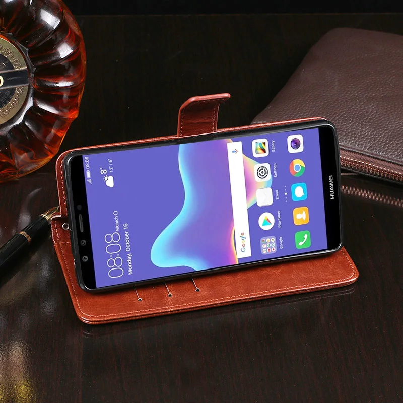 Кожаный чехол huawei Y5 Y6 Y7 Y9 рro рrime кожаный чехол-кошелек с подставкой Чехол huawei Honor 20 вид 20i 10i 9 8s Lite 8X 8A 9X Pro Чехол
