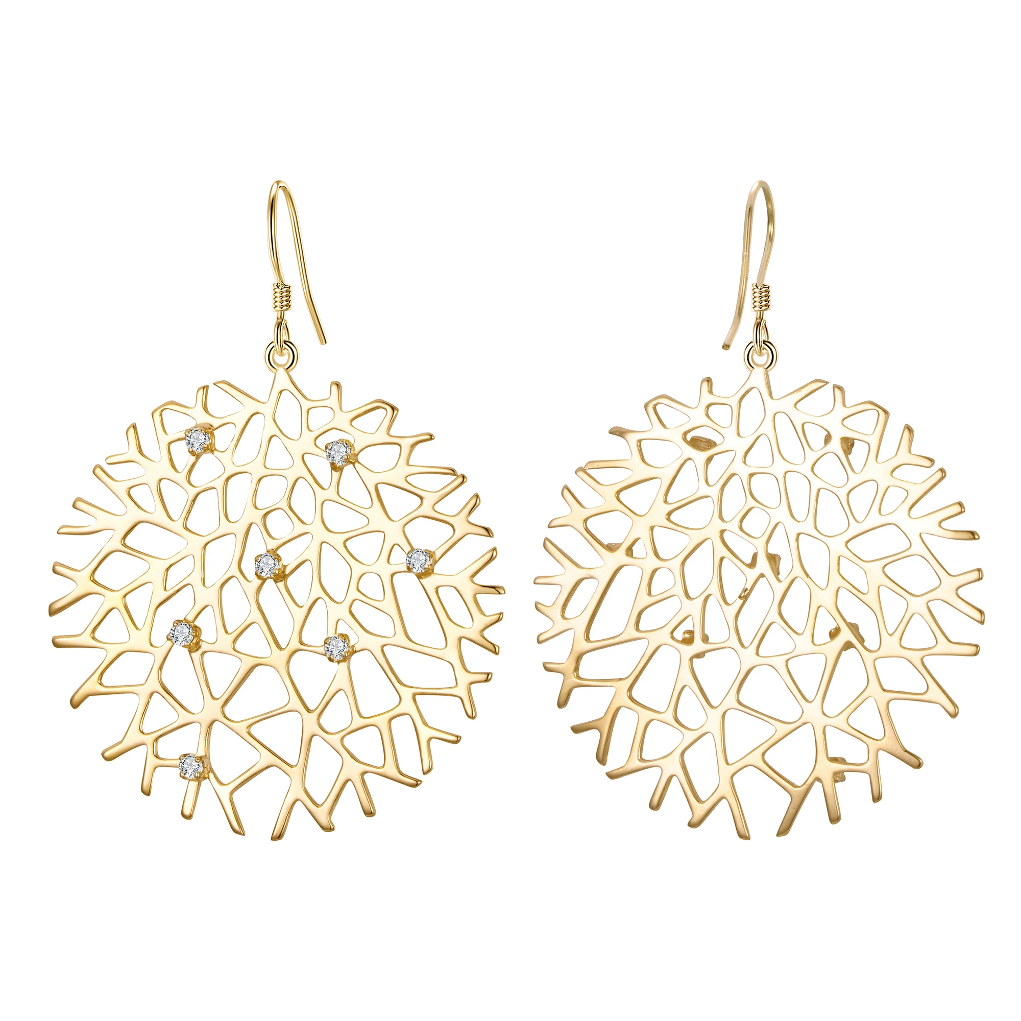 Tuliper Big Dangling Earrings 925 Sterling Silver Women's Cubic Zircon Hook Long Bridal Wedding Party Jewelry | Украшения и