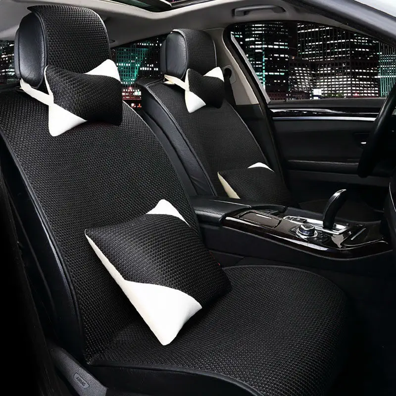 Набор подушек для автомобильного сиденья из ледяного шелка Ford Focus Mondeo Transit Custom Fiesta