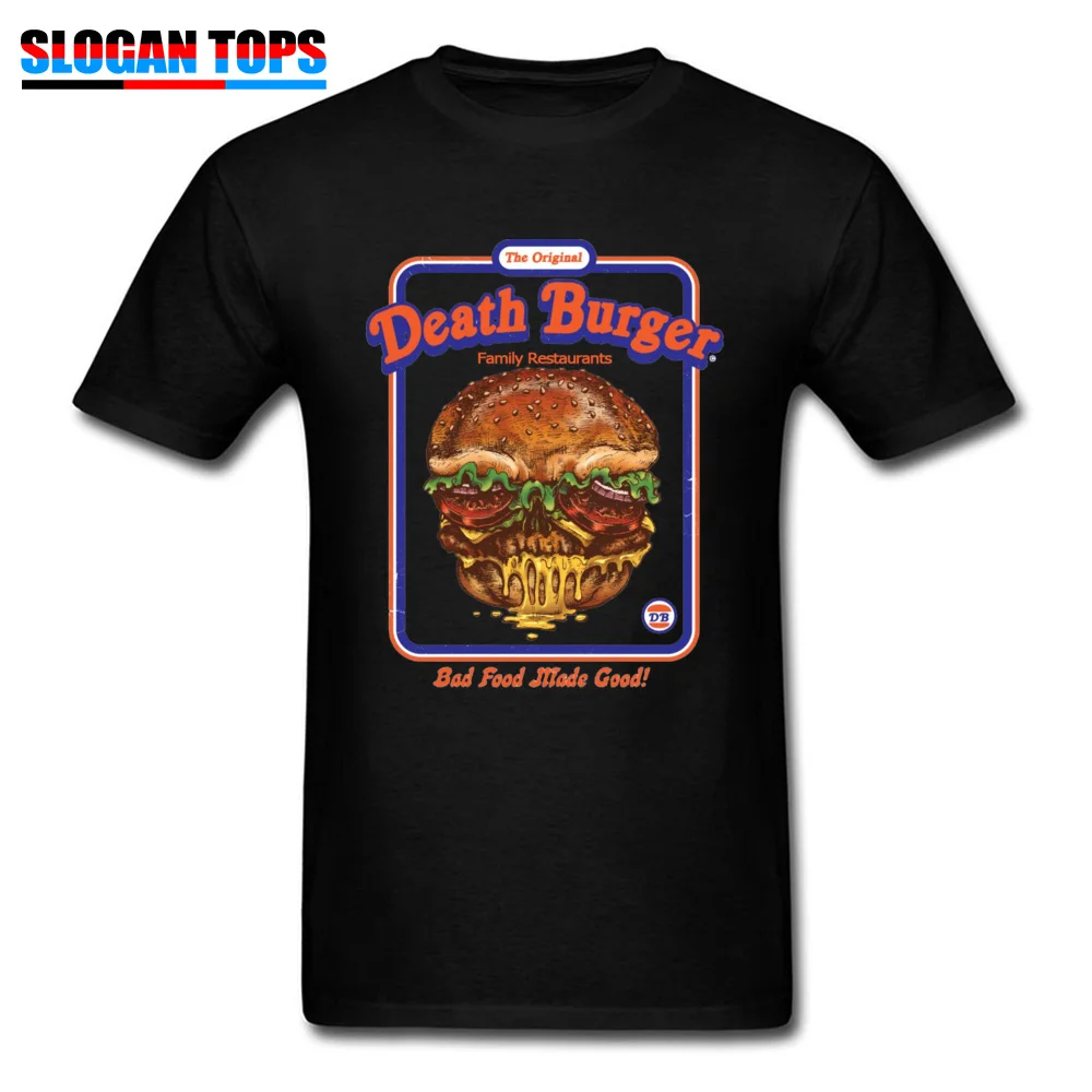 Хорошая футболка с надписью Bad Fat Made Good Мужская Death Burger хипстерская черепом