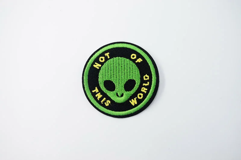 Circular Ring Iron On Patches Badges for Sew Seam Tailoring Clothes Suits of Coat Jacket Trousers T-shirt Pants Ornament Apparel
