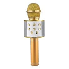 Беспроводной караоке микрофон Портативный Bluetooth мини домашний KTV
