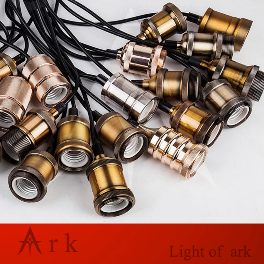 Простые подвесные лампы винтажные Ретро светодиодные светильники E27/E26 держатель