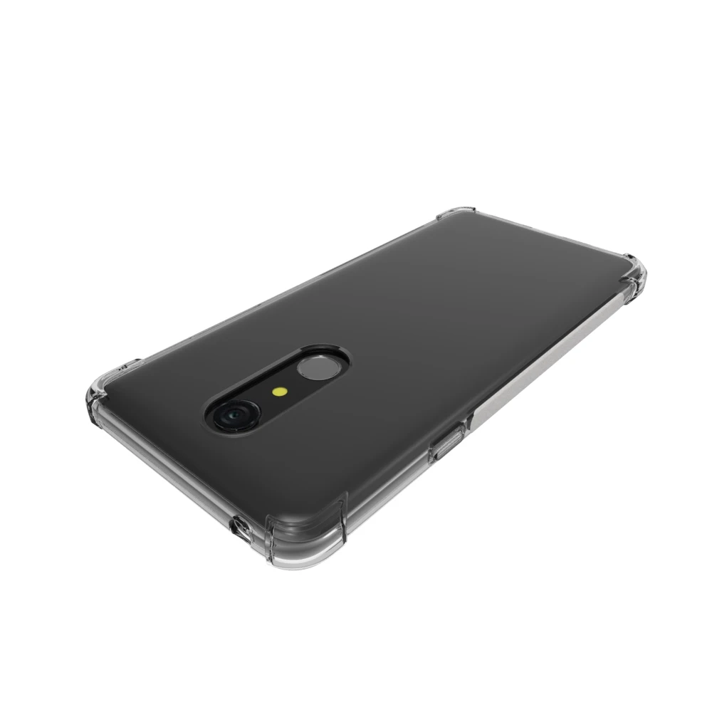 Прозрачный чехол из ТПУ с усиленными углами для LG G7 FIT амортизацией и защитой от