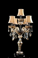 european crystal lamp luxury wedding bedroom bedside lamp creative simple living room table lamp villa bedroom lamp