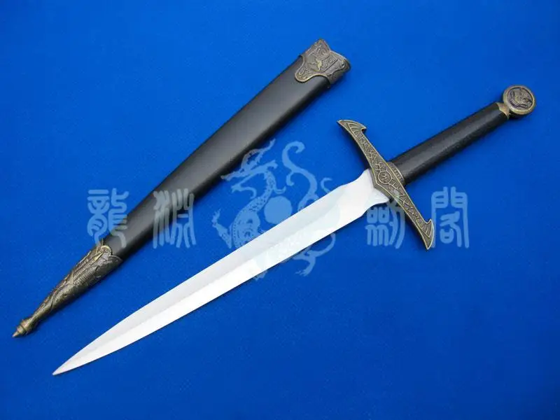 S4324 миниатюрный демонический череп винтажный античный сабля нож меч с