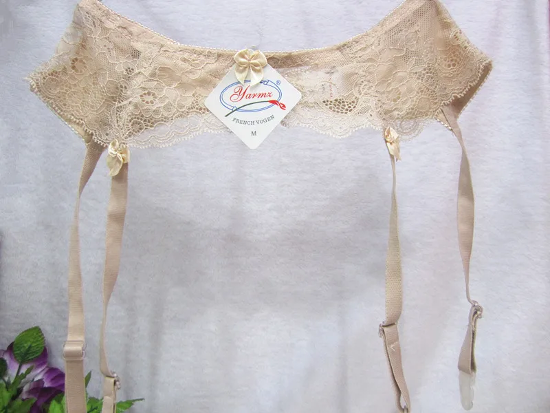 Новинка, женское белье, сексуальное, эротическое, для свадьбы, подвязки, пояс для подтяжек, кружево, двубортный, регулируемый пояс, сексуальные чулки - Цвет: skin