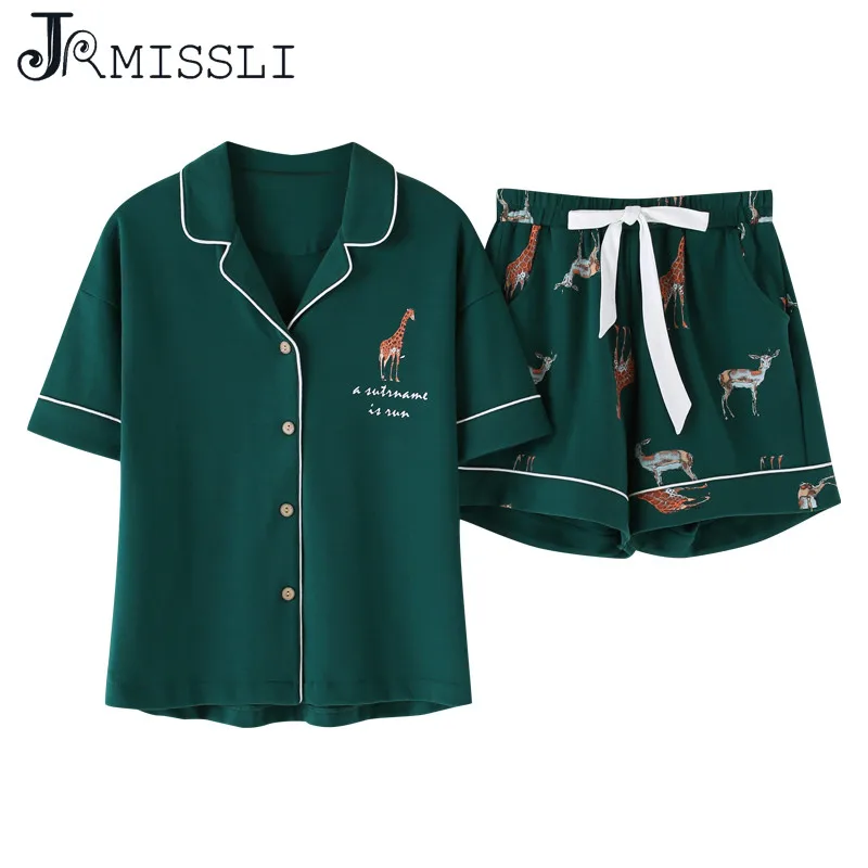 JRMISSLI/Новинка Брендовые женские пижамные комплекты симпатичная одежда для сна с