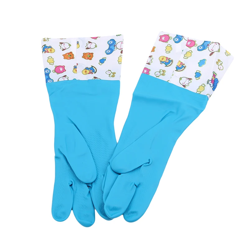 Горячие 1 пара кухонные резиновые перчатки водонепроницаемые прочные бытовые