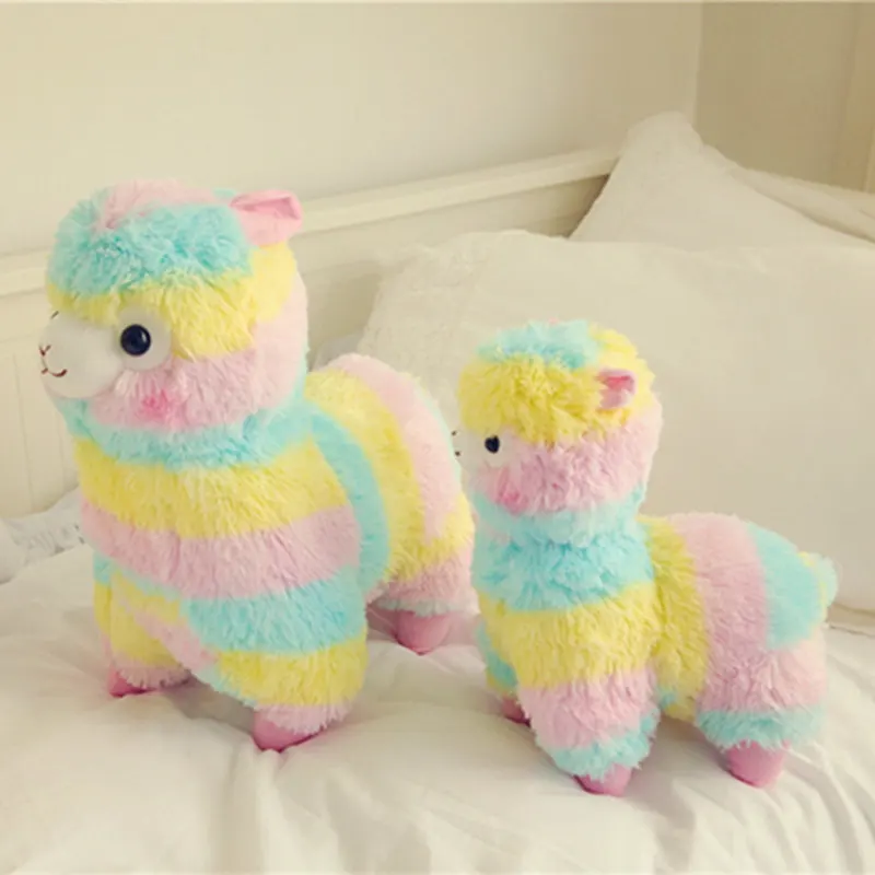 1 шт. 35 см Kawaii Радуга Альпака плюшевые животные мягкие плюшевые Alpacasso овца лама игрушки подарки на день рождения Валентина игрушки для девочек