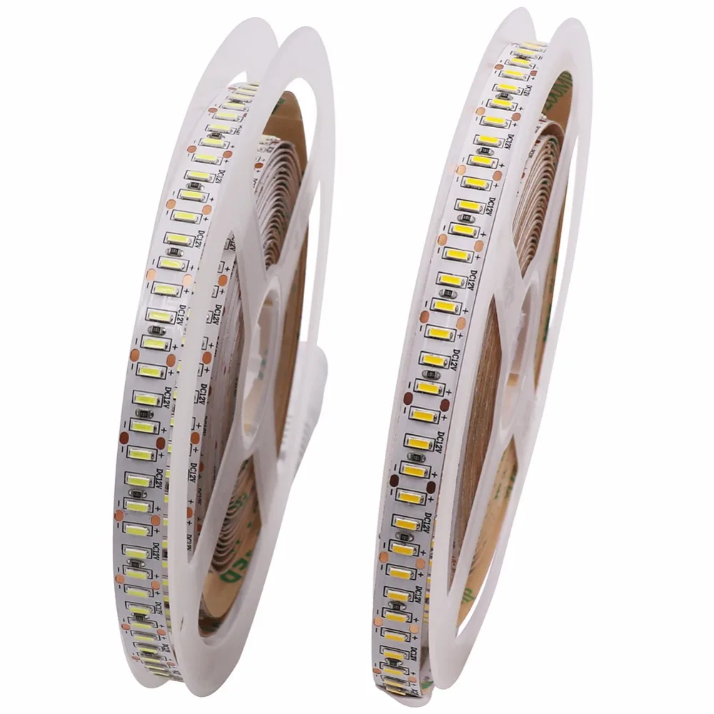 Ультра яркая SMD 3014 Светодиодная лента с разъемом постоянного тока 204LED/м DC12V