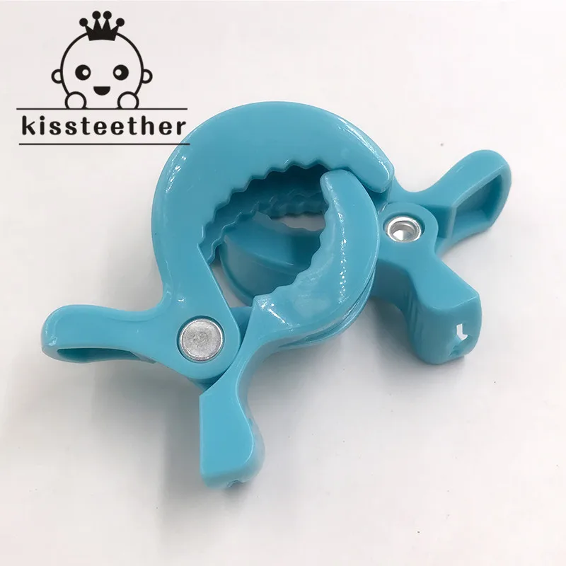

1pc Candy Blue Lamp Pram Stroller To Hook Muslin and Toys Blanket Clips Plastic Universal Clip Baby Toys Accessories