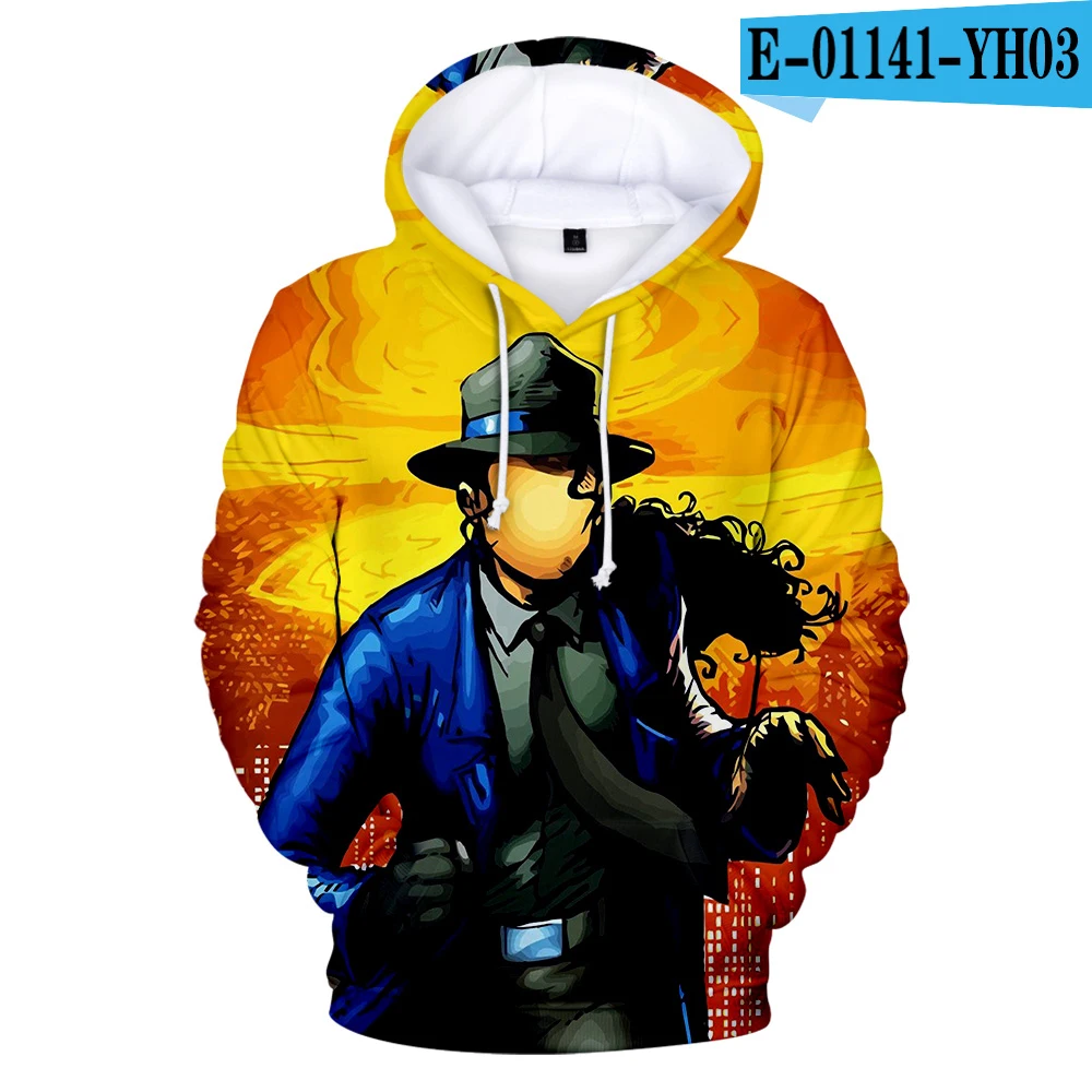 3D Michael Jackson Hooded Sweatshirt Male pullover Keep warm Hoody Singer Michael Jackson Hip Hop Harajuku Men Streetwear - Цвет: 3D