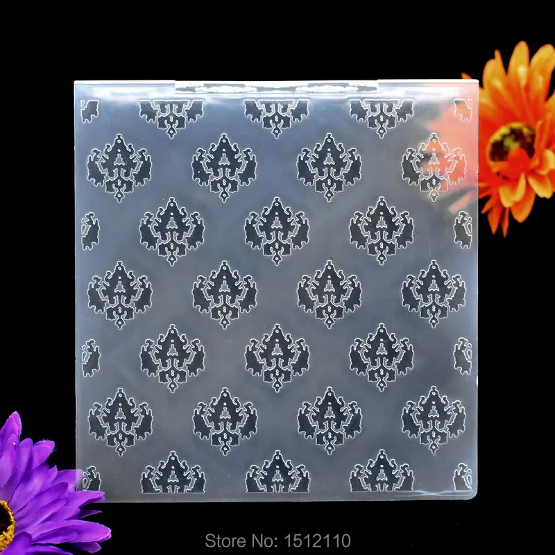 Цветочное украшение пластиковая папка с тиснением для скрапбукинга DIY альбом