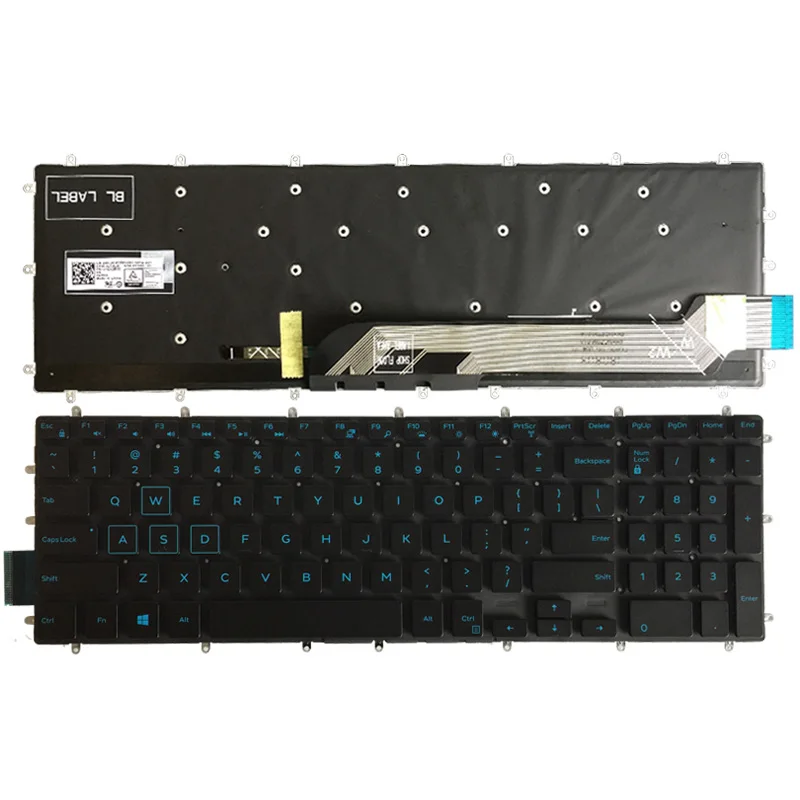 Новая клавиатура для ноутбука США Dell Inspiron 2 в 1 5570 5575 5770 5775 раскладка клавиатуры с