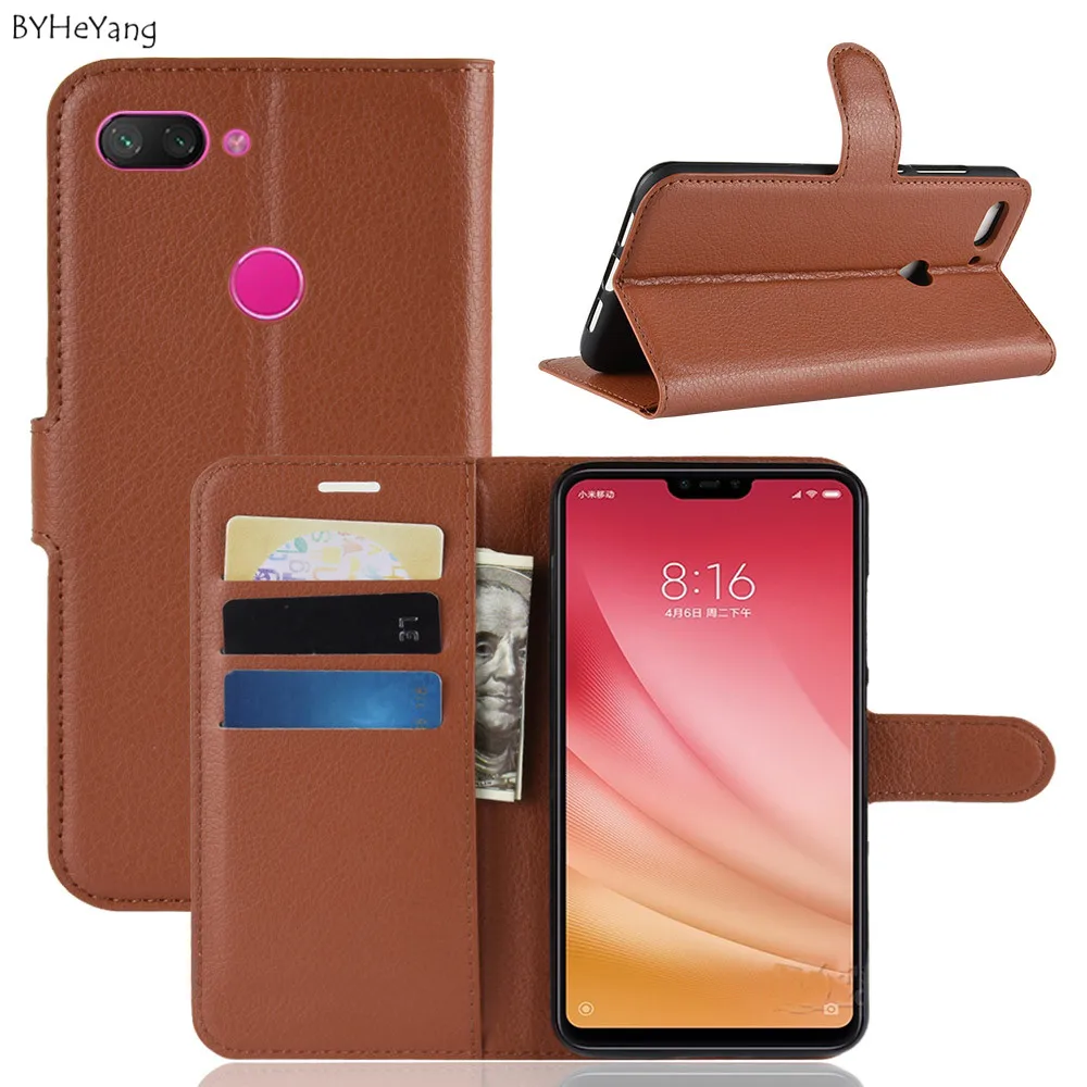 Чехол-Кошелек для Xiaomi Mi 8 Lite роскошный кожаный чехол телефона Xiomi Xaomi Mi8 откидная