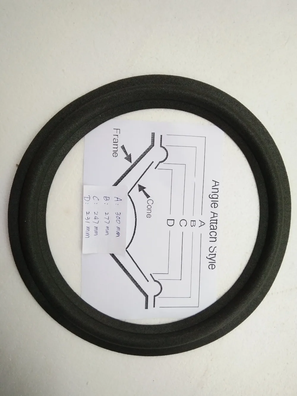 2 шт. 12 дюймов ремонт сабвуфера бас динамик кольцо из вспененного материала для