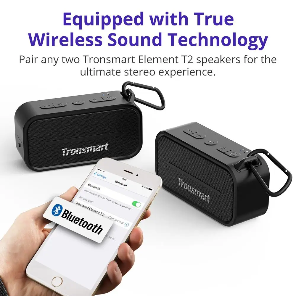 Tronsmart элемент T2 Bluetooth 4 2 открытый водостойкий динамик Портативный мини Динамик