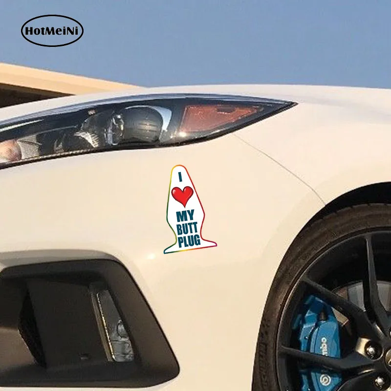 HotMeiNi Стайлинг автомобиля I Love My прикладом Plug шутка розыгрыш окно бампер 3D