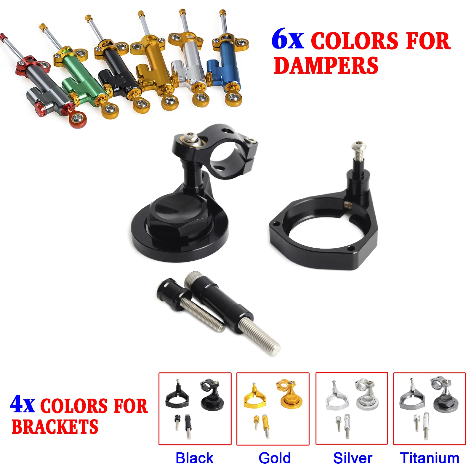 

Motorcycle CNC Steering Damper Stabilizer & Bracket for BMW S1000RR/HP4 2009 2010 2011-2016