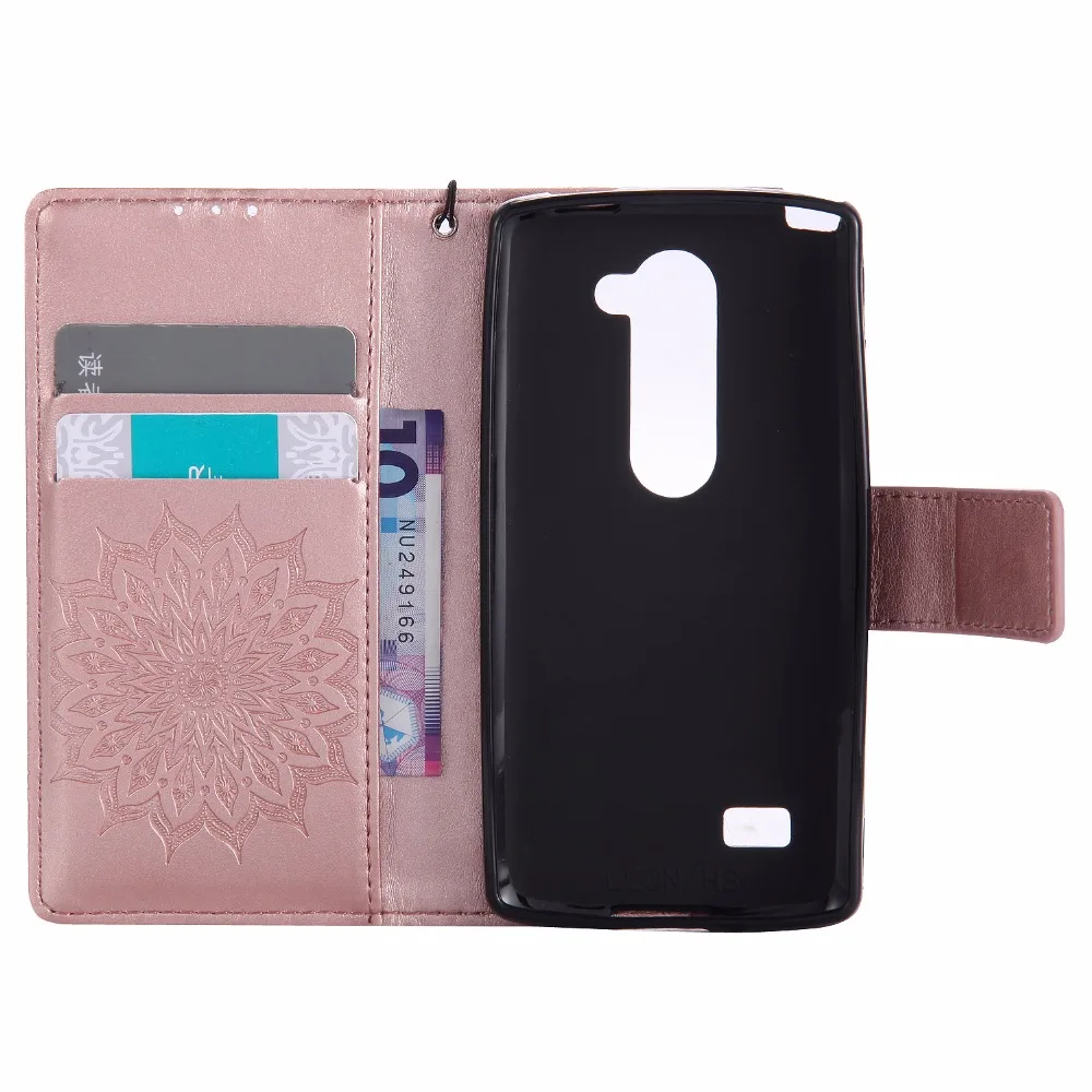 Wallet Flip Cover Leather Case sFor LG Leon C40 4G LTE H340N H324 For Coque 3D Pattern Stand With Card Holder |