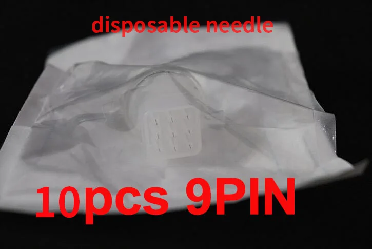 10pcs 9PIN needle 3D смарт мезо пистолет мезо инъекции ручка удаление черный глаз против морщин ручной красоты устройство воды уход за кожей инъекции пистолет - Цвет: 10pcs 9PIN needle