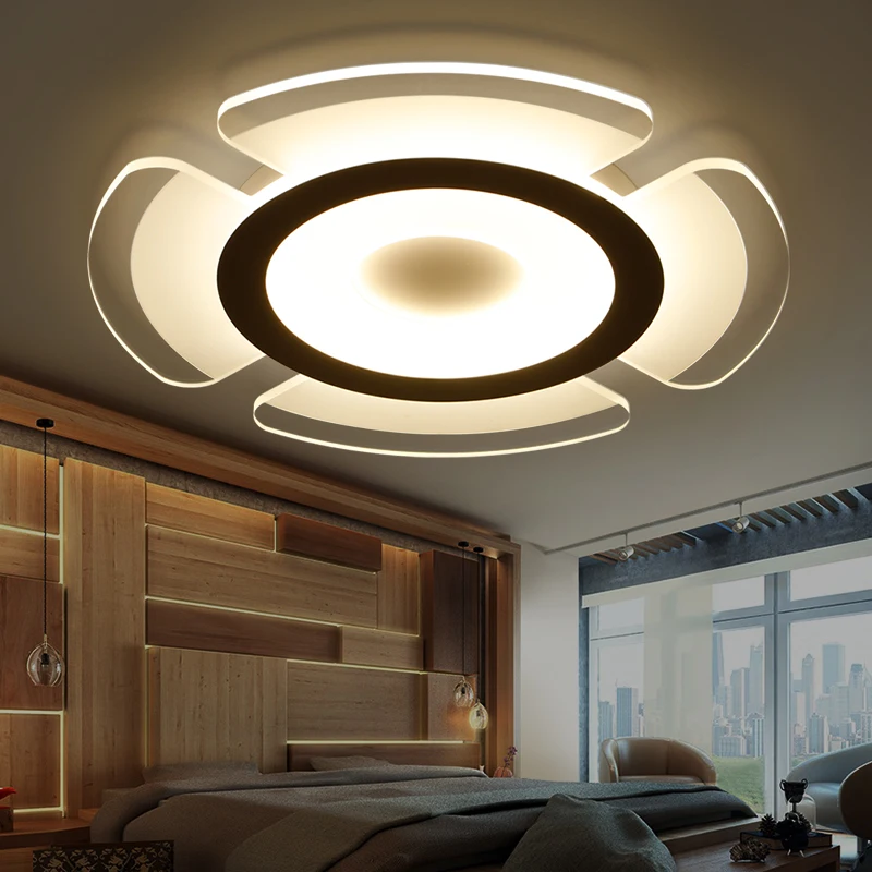 Минималистичная современная светодиодная потолочная люстра 85-265 В переменного