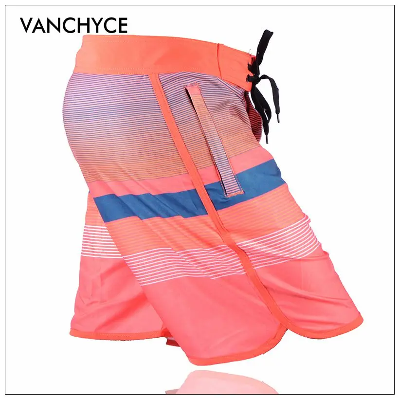 Шорты VANCHYCE мужские пляжные с геометрическим рисунком короткие бермуды