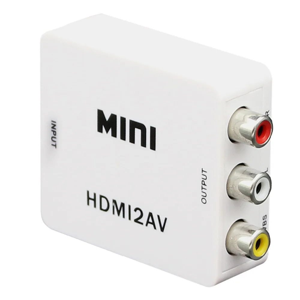 1 шт. HDMI к RCA AV/CVBS композитный аналоговый AV аудио/видео адаптер конвертер для
