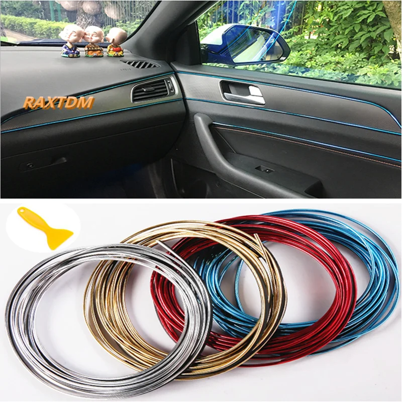 

5m Car Interior Mouldings Trim Decorative Strip Line for BMW 1 3 4 5 7 Series X1 X3 X4 X5 X6 E60 E90 F15 F30 F35
