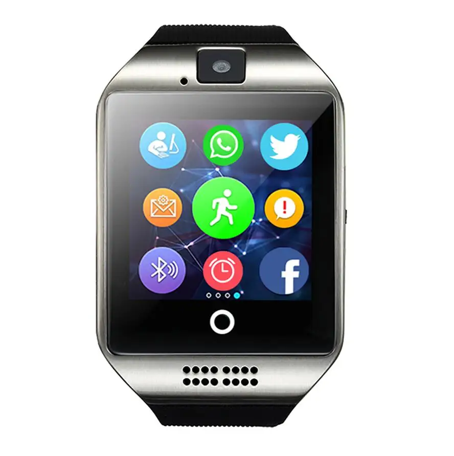 Умные часы S1 Bluetooth Q18 умные для телефона Android с шагомером камера SIM TF карта Facebook