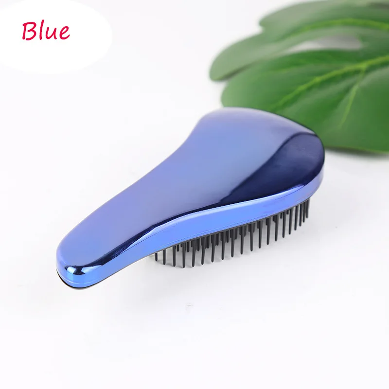 blue as shown 1 шт., щетка для волос, Волшебная распутывающая ручка, шоу ЕР, Антистатическая расческа, для салона, для укладки, инструмент для женщин, массажер, расческа - Цвет: blue as shown