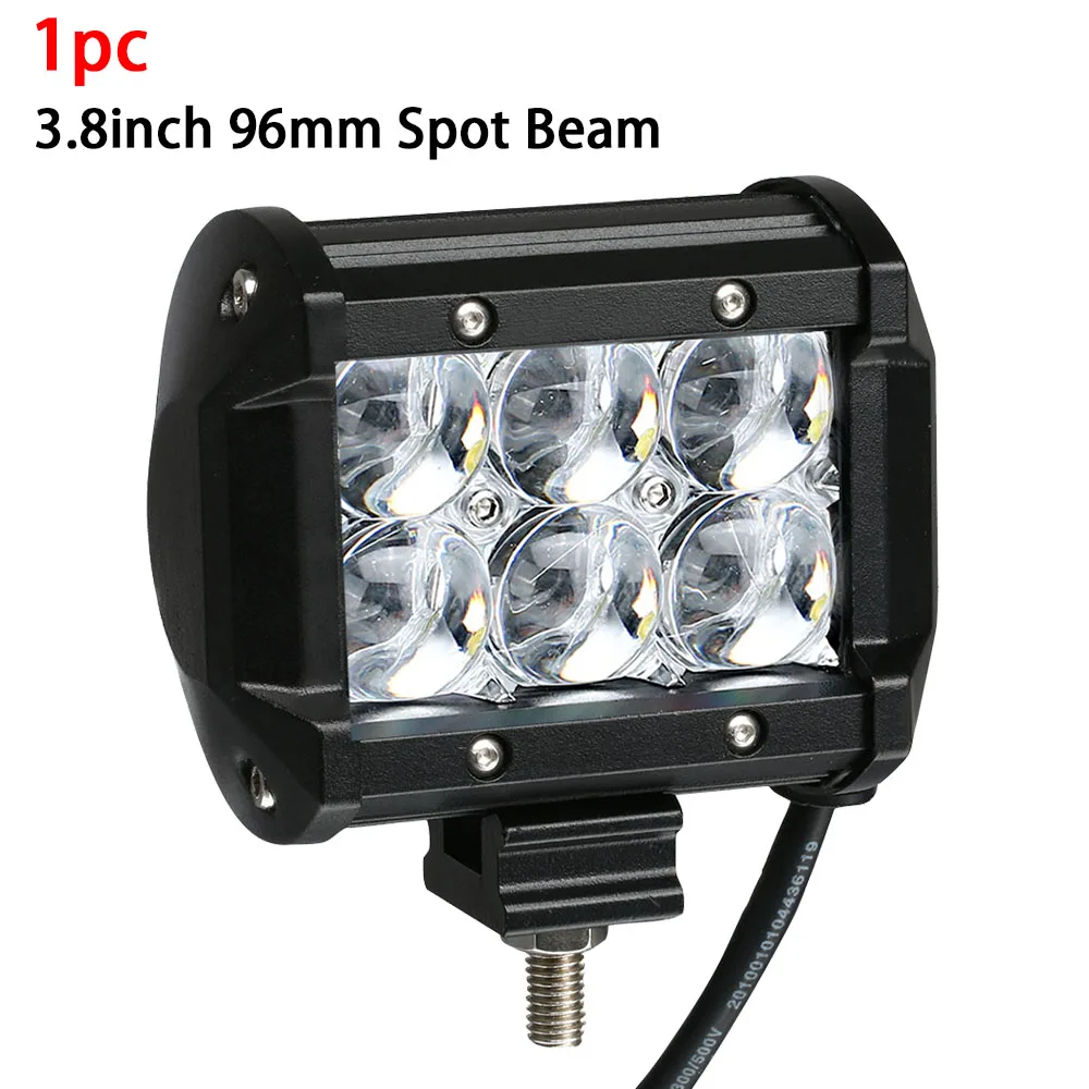 1pc 4 inch spot Светодиодный светильник HELLO EOVO 5D 4/6,5/9,5/12 17 дюймов, светодиодный светильник для внедорожной лодки, автомобиля, трактора, грузовика, 4x4, внедорожника, вездехода, светодиодный рабочий светильник - Цвет: 1pc 4 inch spot