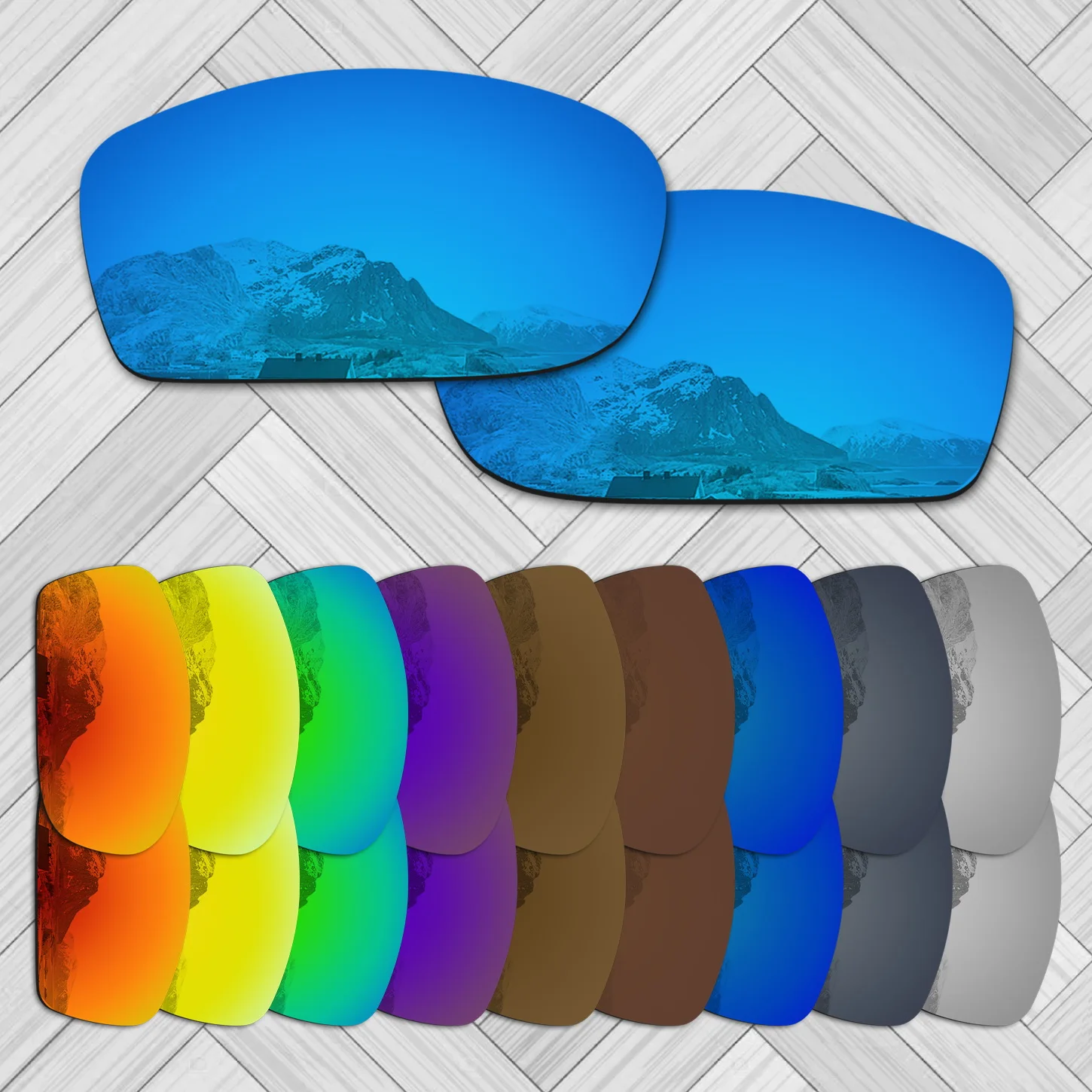 E.O.S 20 + Запасные линзы для квадратных солнцезащитных очков OAKLEY Fives|Очки