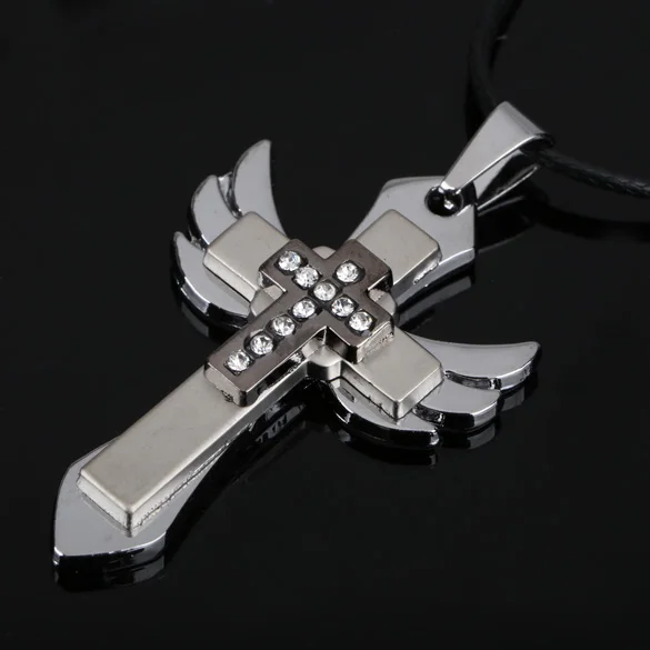 Ожерелье с подвеской в виде крыльев Ангела мужские ювелирные изделия для