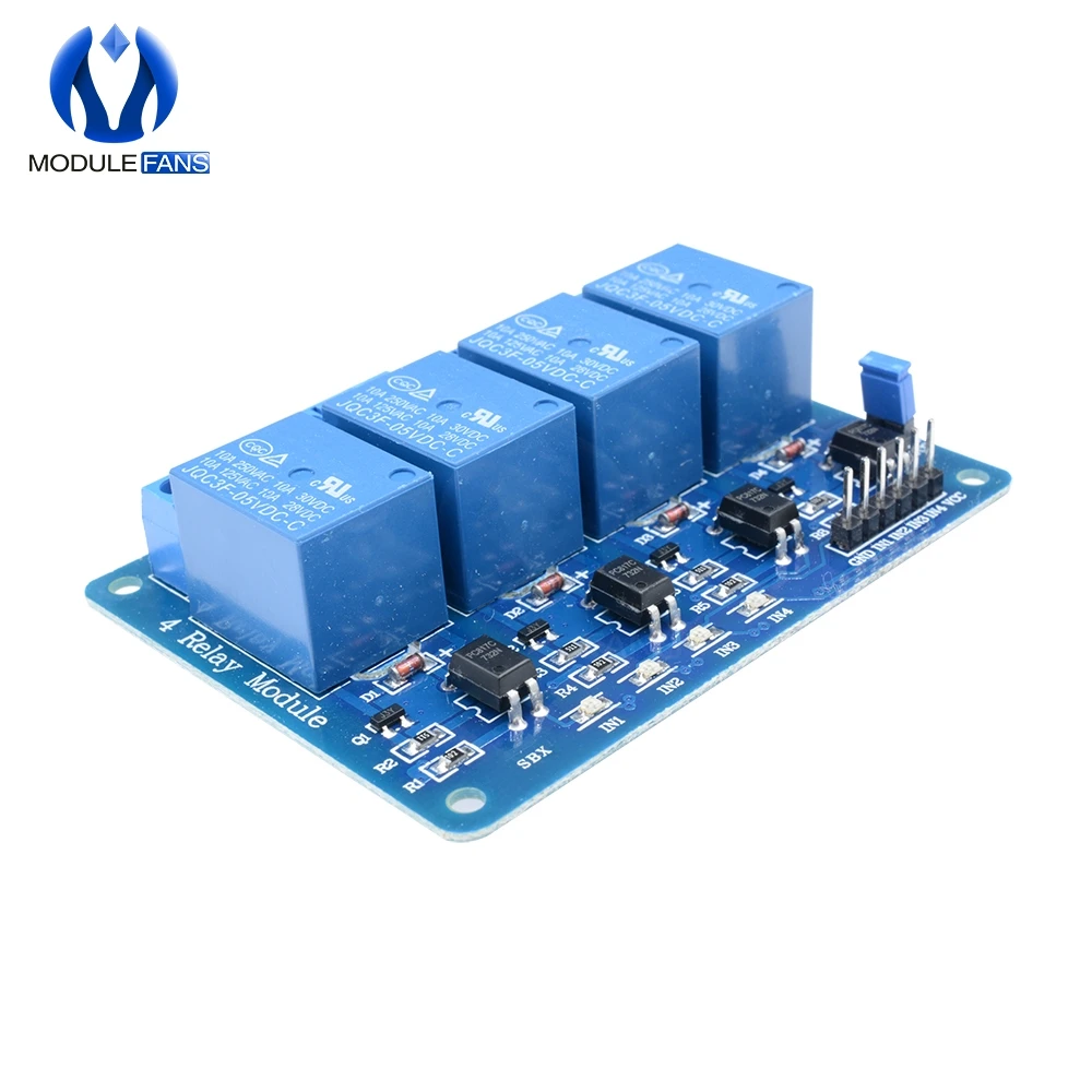 5V 4-канальный Релейный модуль 4-щит управления каналами реле для Arduino с оптопарой реле Выход 4 способ релейный модуль 4CH