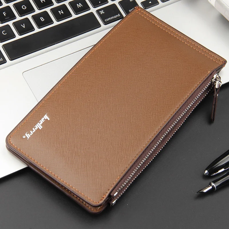 

Baellerry Business Card Holder Long Phone Handy Clutch Women Men Wallet Male Female Coin Purse Money Bag Cuzdan Big For Baellery