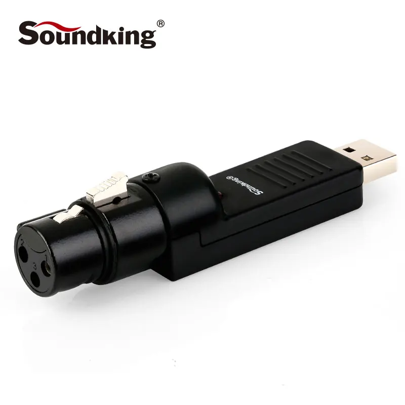 Soundking XLR (F) в USB рекордер для преобразования аудиосигнала цифровой сигнал