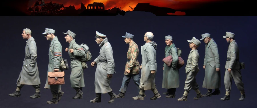 Модель 1/35 года приблизительный комплект немецких заключенных времен Второй