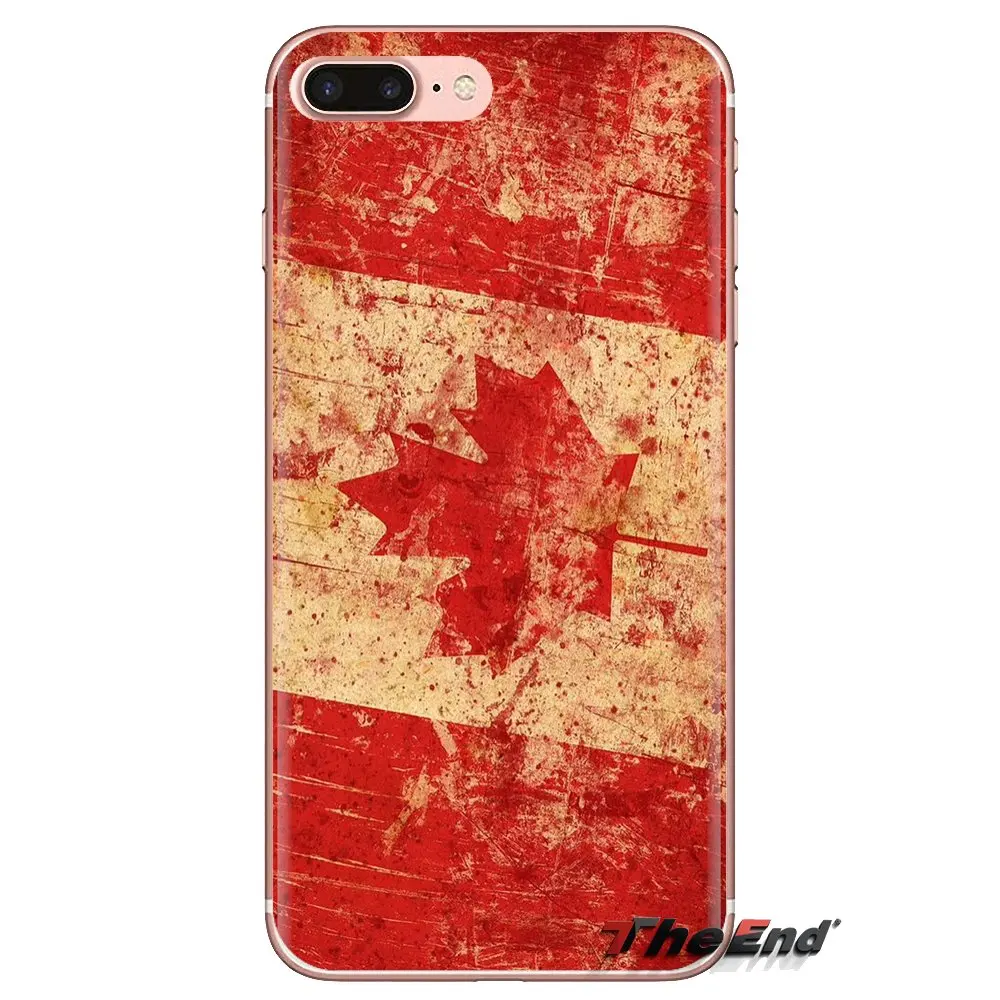 Прозрачные чехлы из ТПУ для iPod Touch Apple iPhone 4 4S 5 5S SE 5C 6 6S 7 8 X XR XS Plus MAX канадский флаг CA