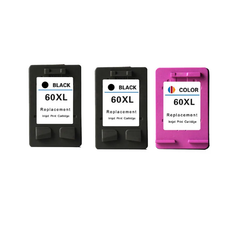 3 шт. чернильный картридж для HP 60XL 60 XL HP60XL C4635 C4640 C4650 C4680 C4740 C4750 C4780 C4795 D110A D1660 D2530 D2545
